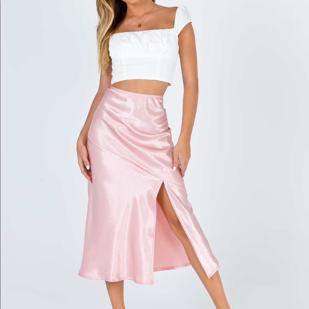 Princess Polly Pink Sanna Midi Skirt